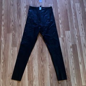 Faux leather leggings
